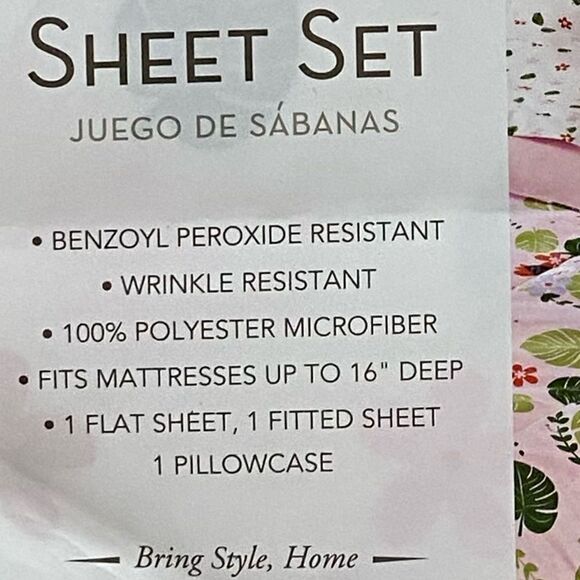 Huntington Home 3 Piece Bed Sheet Set - Picture 4 of 5